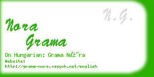 nora grama business card